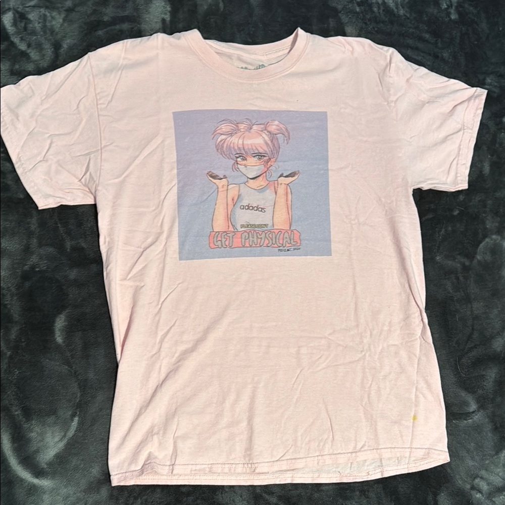 Adidas Kids Pink Graphic T-Shirt